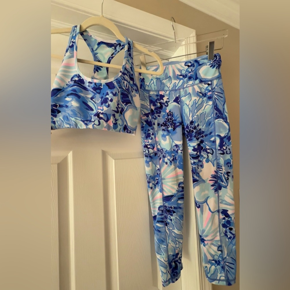 Lilly Pulitzer Catch N Keep Blue Luxletic Weekender Set